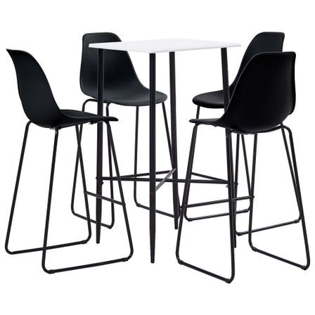Ensemble de bar 5 pcs Plastique Noir 8