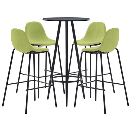 Ensemble de bar 5 pcs Tissu Vert 2