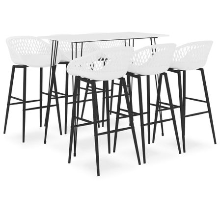 Ensemble de bar 7 pcs Blanc 10