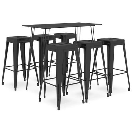 Ensemble de bar 7 pcs Noir 4