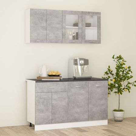 Ensemble de meubles de cuisine 4 pcs plan de travail 3