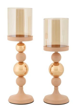 Ensemble de porte-bougies 2 pièces cm ø10x32-10x36