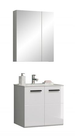 Ensemble meuble de salle de bain 2 pièces blanc Randy
