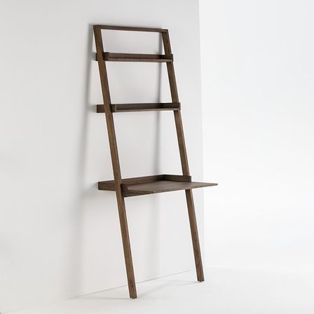 Étagère 3 plateaux bois massif foncé Mura