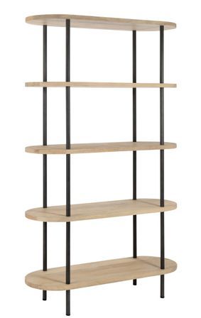 Etagère 5 étages bois de manguier naturel Eli L 105 cm