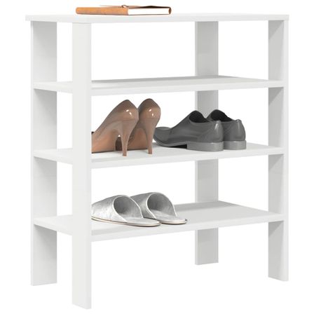 Étagère à chaussures blanc 61x32x70 cm bois d'ingénierie