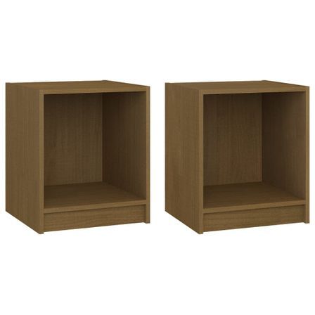 Étagère avec niche ou table de chevet en bois de pin massif - Élégance et praticité au quotidien