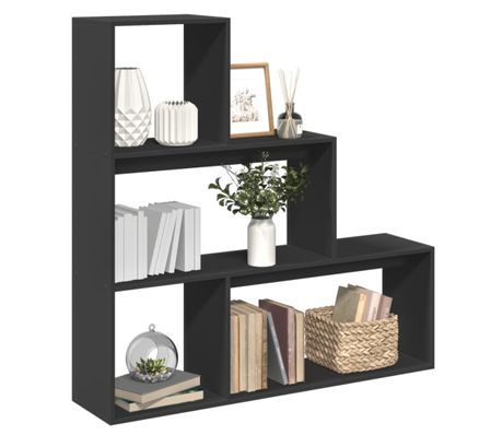 Étagère bibliothèque escalier Palino 123 cm - 4 niches