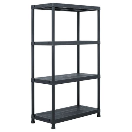 Étagère de rangement Noir 200 kg 80x40x138 cm Plastique