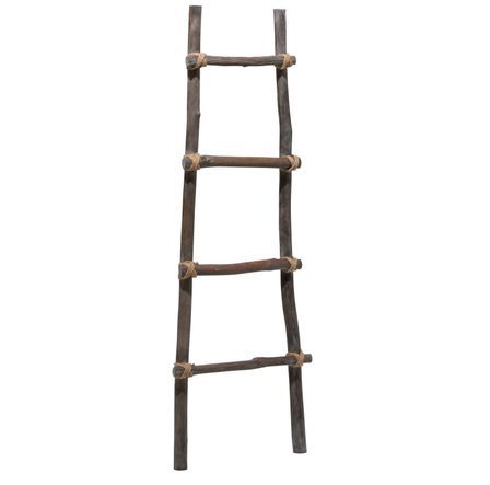 Étagère échelle bois de chêne foncé Chinore