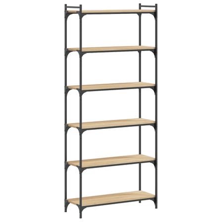 Étagère haute en bois et métal Ramba 80 cm - Solution pratique et décorative