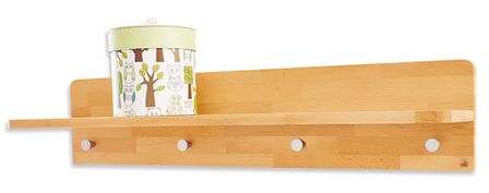 Étagère murale bébé hêtre massif Natura