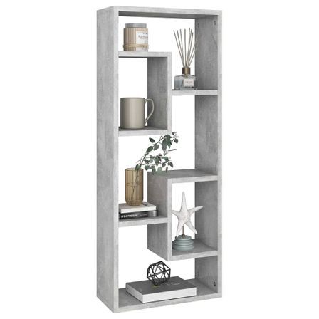 Étagère murale Gris béton 36x16x90 cm