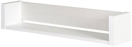 Étagère murale laqué blanc et taupe Joy