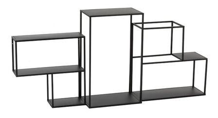 Etagère murale modulable métal noir Narsh L 109 cm