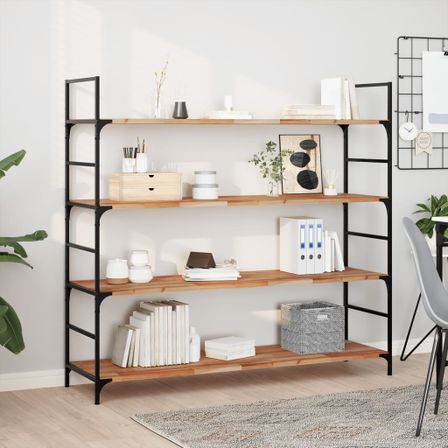 Étagères flottantes 3 pcs 120x40x2 cm acacia massif à l'huile