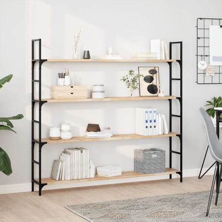 Étagères flottantes 4 pcs 120x20x2 cm acacia massif non traité