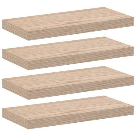 Étagères flottantes 4 pcs 50x23,5x4 cm bois d'ingénierie