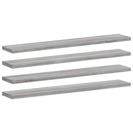 Étagères murales 4 pcs sonoma gris 60x10x1,5 cm bois ingénierie