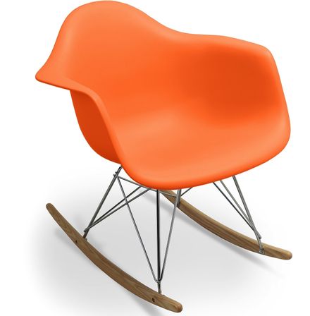 Fauteuil à bascule orange mat Kandia