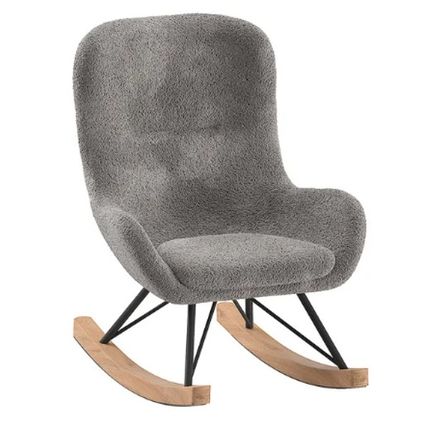 Fauteuil à bascule pour enfant ROCKY - Tissu bouclé