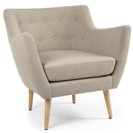 Fauteuil bergère Tissu Beige