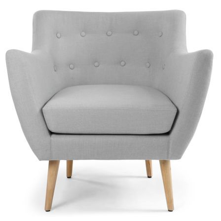 Fauteuil bergère Tissu Gris