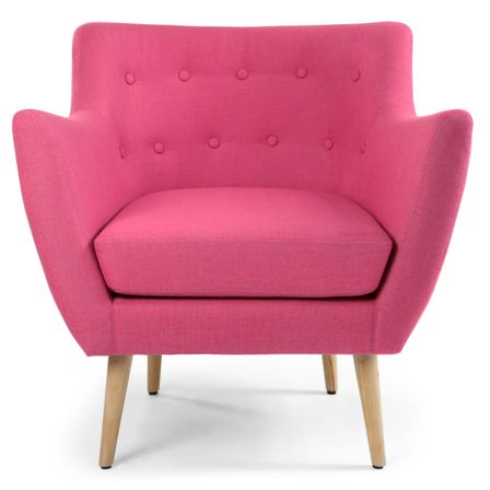 Fauteuil bergère Tissu Rose