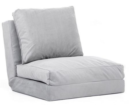 Fauteuil convertible multipositions velours TALYA - 1 ou 2 places