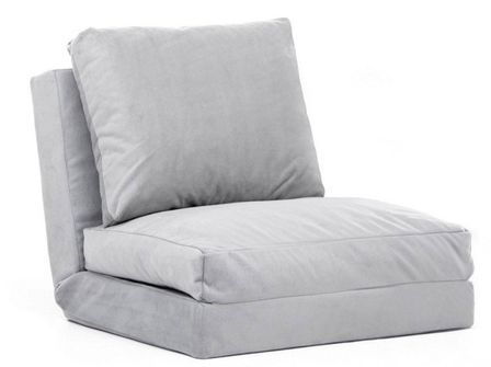 Fauteuil convertible multipositions velours Talya