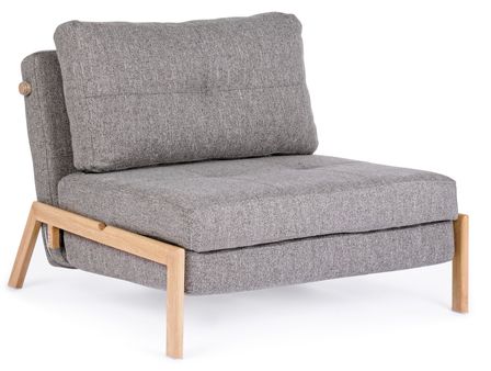 Fauteuil convertible tissu KOREN - Design nordique