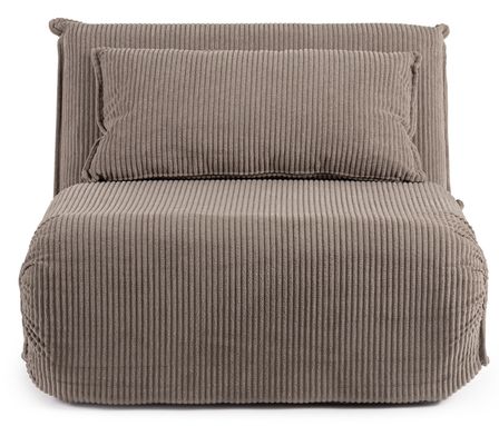 Fauteuil convertible velours côtelé JOKEN – Confort moelleux