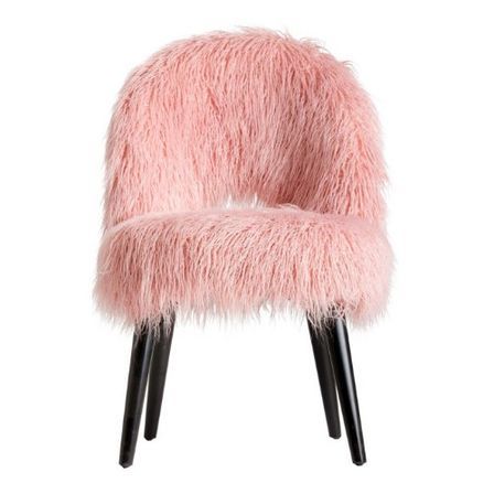 Fauteuil crapaud tissu rose et pieds pin massif noir Zathia