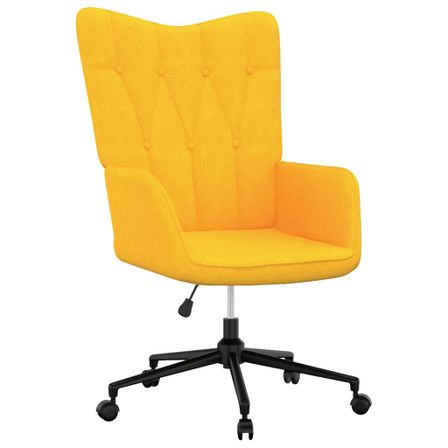 Fauteuil de bureau Jaune moutarde Tissu