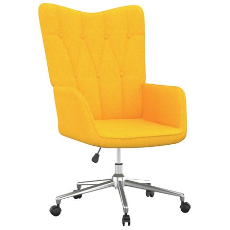 Fauteuil de bureau Jaune moutarde Tissu 2