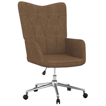 Fauteuil de bureau Taupe Tissu