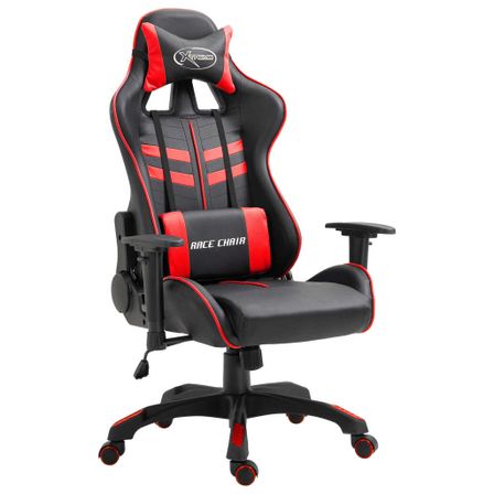 Fauteuil de jeux multimédia noir et rouge Gaming