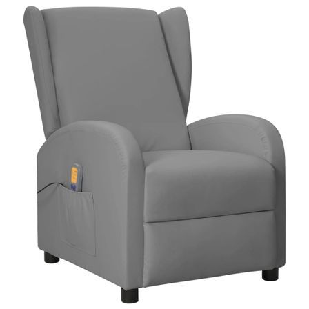 Fauteuil de massage Gris Similicuir