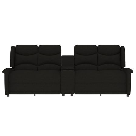 Fauteuil de massage inclinable et porte-gobelet 4 places Noir 2