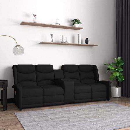 Fauteuil de massage inclinable et porte-gobelet 4 places Noir