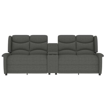 Fauteuil de massage inclinable porte-gobelet 4places Gris clair 3