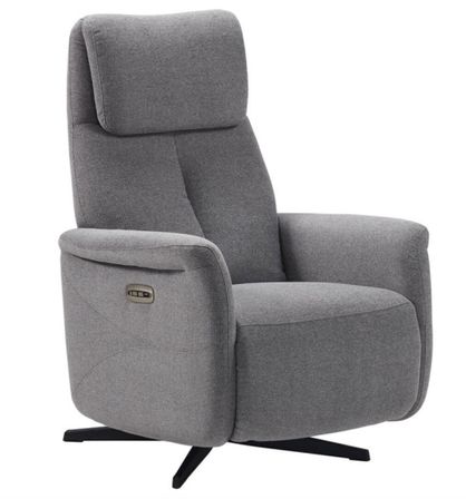 Fauteuil de relaxation électrique 2 moteurs tissu Kastelle