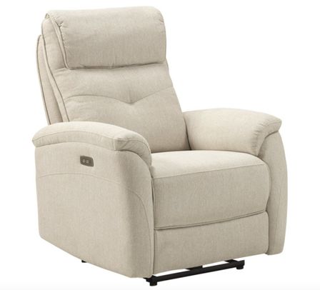 Fauteuil de relaxation électrique tissu Klona