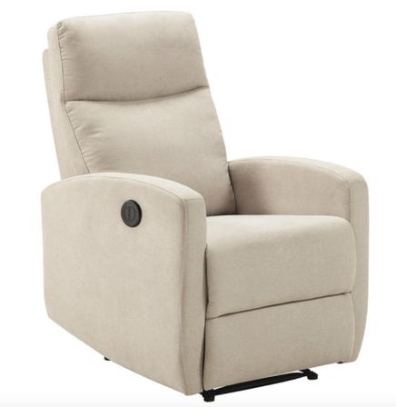 Fauteuil de relaxation manuel tissu Kaleria