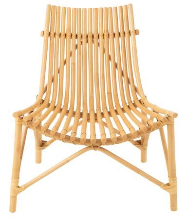 Fauteuil design MARGERY – L’élégance minimaliste du rotin naturel