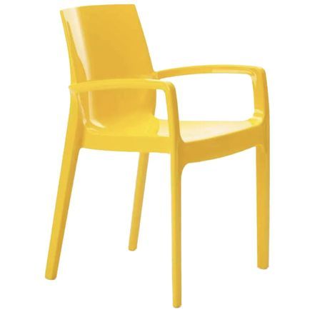 Fauteuil empilable ROMIA – Brillance, confort et style italien