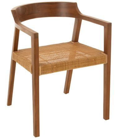 Fauteuil en bois de chêne SUKA – Élégance naturelle et charme artisanal