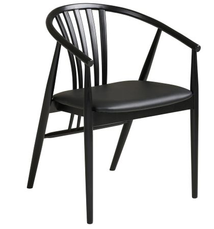 Fauteuil en bois et tissu AGUSTIN