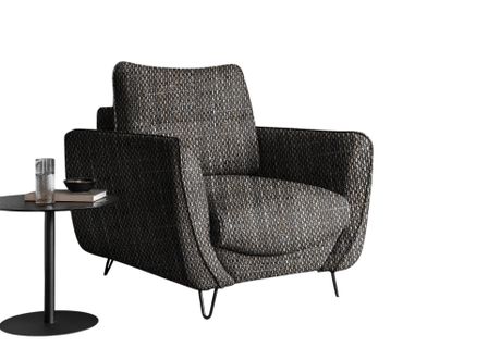 Fauteuil en tissu ZURIK – Élégance italienne et confort durable