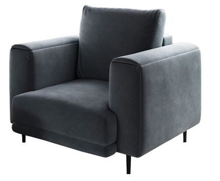 Fauteuil en velours DAVINA - Douceur luxueuse
